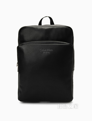 Calvin Klein 男士经典时尚拉链方形撞色LOGO双肩背包HH3064