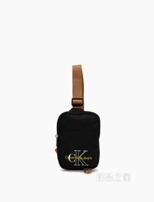 Calvin Klein 男士时尚撞色插扣肩带交叠LOGO手机挎包HP1781