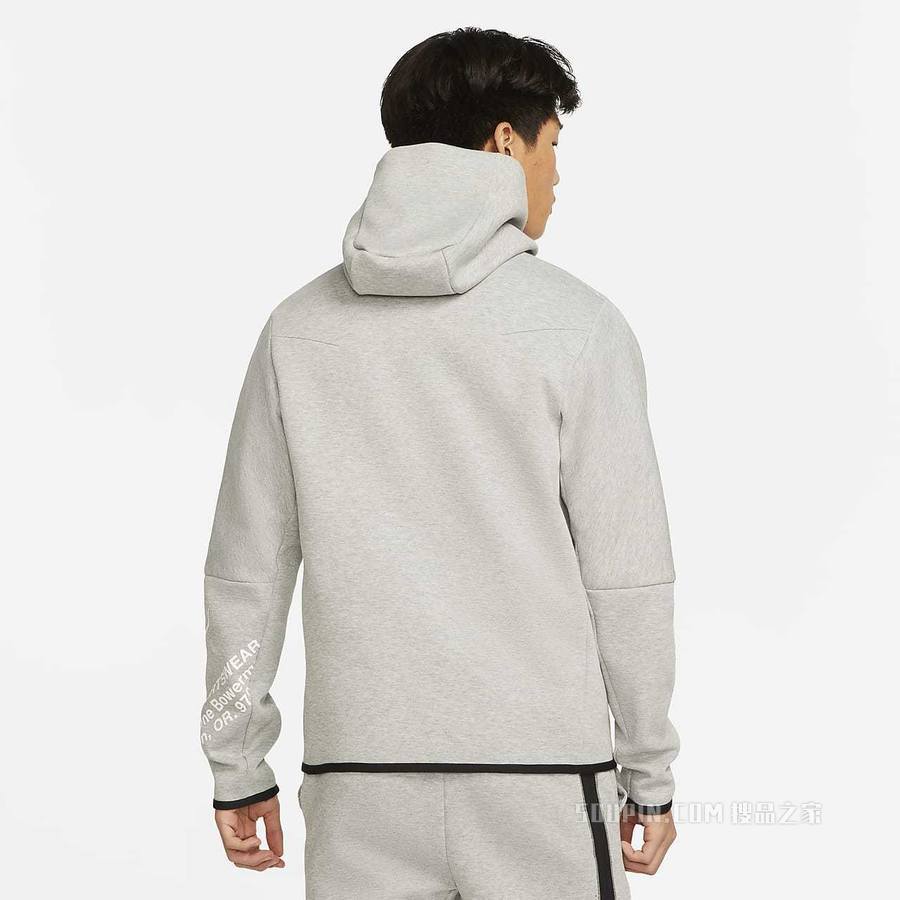 Nike Sportswear Tech Fleece 男子印花全长拉链开襟连帽衫