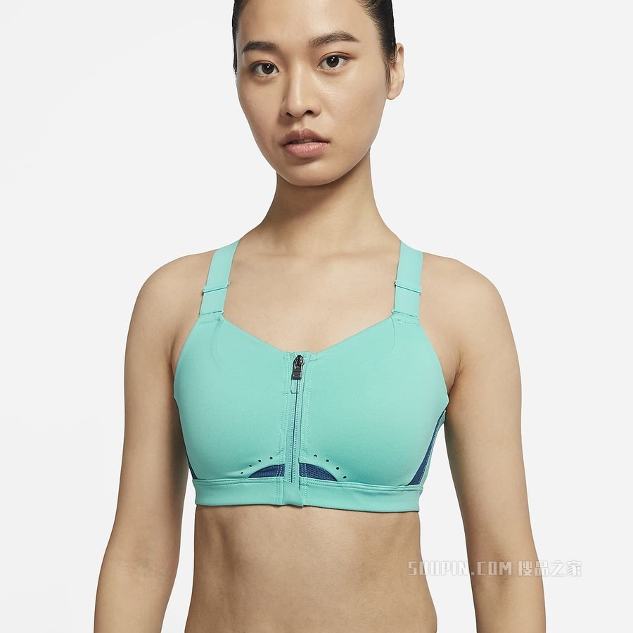 Nike Dri-FIT Alpha Zip-Front 女子高强度支撑衬垫运动内衣