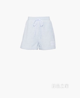 刺绣棉质短裤