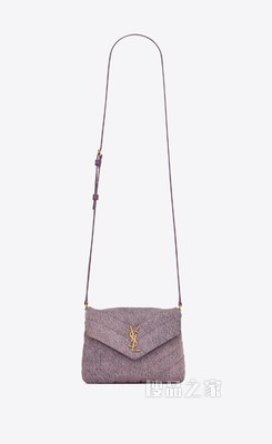 LOULOU “Y”型绗缝牛仔帆布手袋