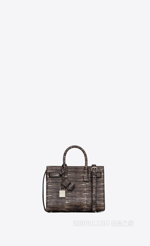 Sac de Jour nano经典蟒蛇皮革手袋