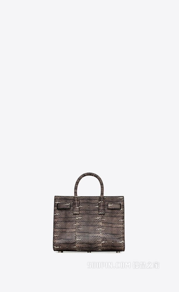 Sac de Jour nano经典蟒蛇皮革手袋