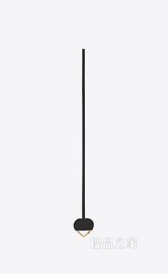 SAINT LAURENT复古皮革心形钥匙环项链