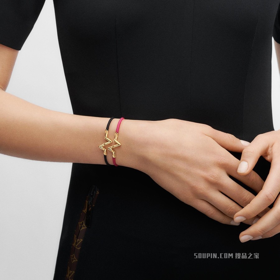 LV VOLT UPSIDE DOWN PLAY SMALL CORD 18K 金手镯