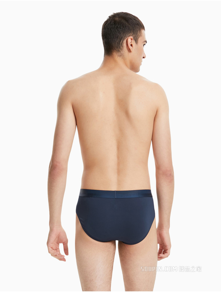 Calvin Klein 男士时尚醒目提花LOGO弹力腰边透气贴身三角内裤NB2973