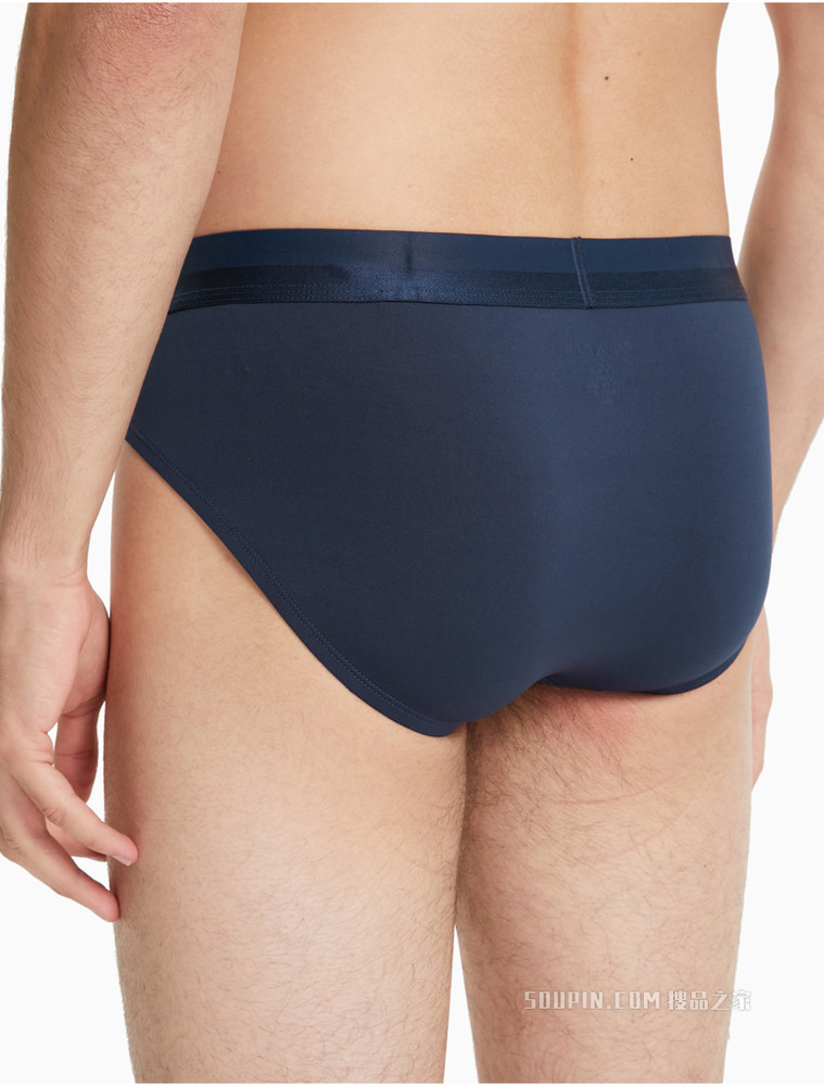 Calvin Klein 男士时尚醒目提花LOGO弹力腰边透气贴身三角内裤NB2973
