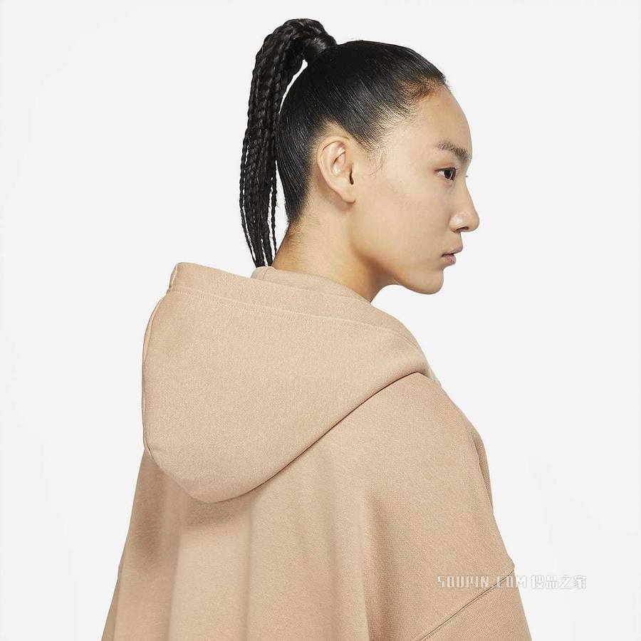 Nike Sportswear Essentials 女子全长拉链开襟起绒连帽衫