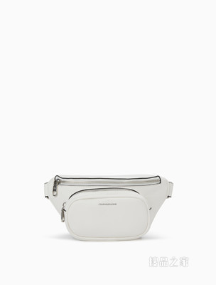 【情人节礼物】Calvin Klein女包 时尚拉链开合压印LOGO腰带卡扣腰包DH2791