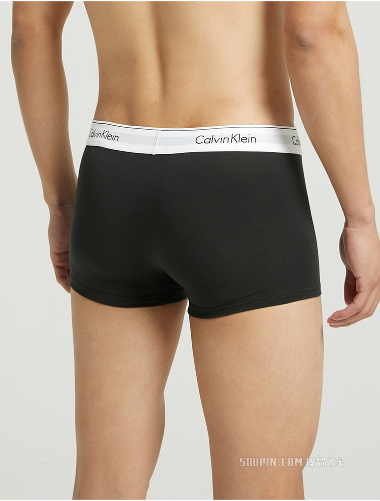 【摩登引力带】Calvin Klein 男士两条装LOGO提花弹力贴身平角内裤NB1086