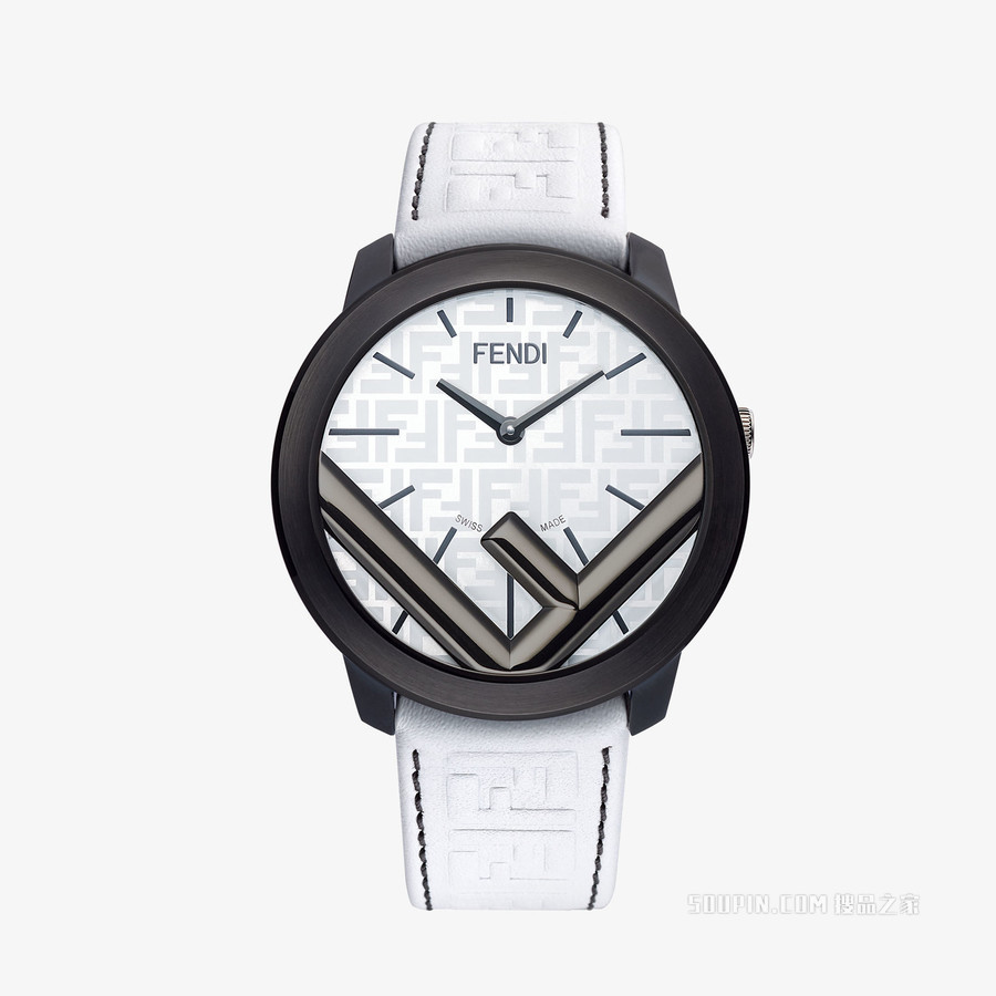 Runaway 41毫米 - 饰有F is Fendi标识的圆形腕表