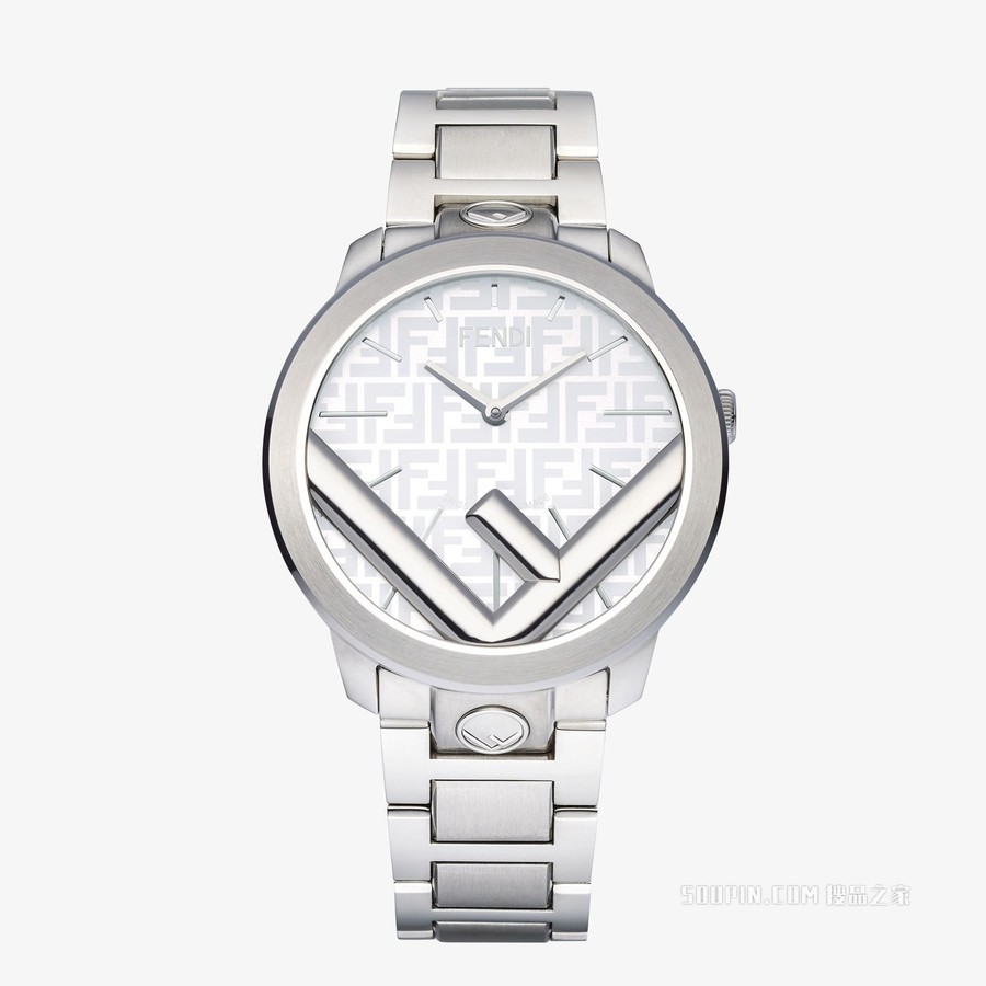 Runaway 41毫米 - 饰有F is Fendi标识的圆形腕表