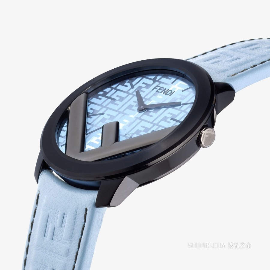 Runaway 41毫米 - 饰有F is Fendi标识的圆形腕表