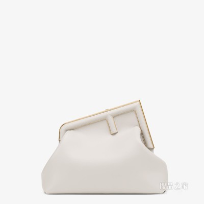 Fendi First中号手袋 浅灰色皮革手袋