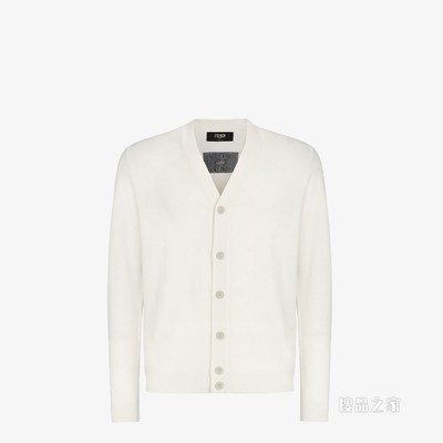 开衫 白色羊绒开衫