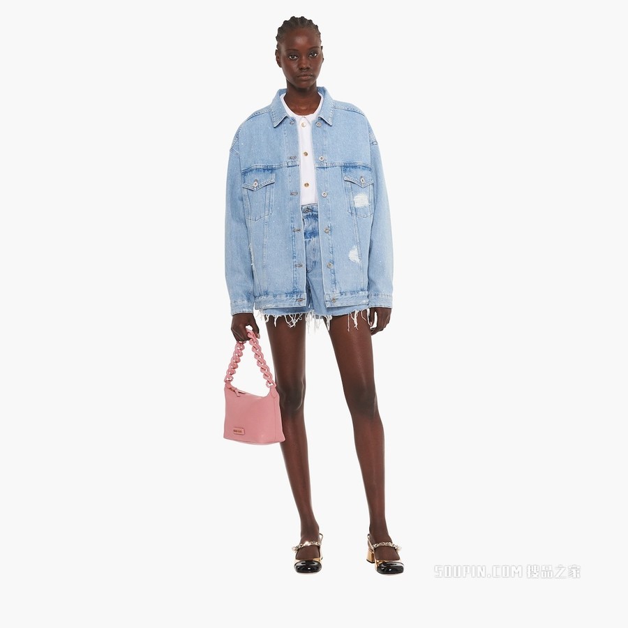 MIU SPIRIT Madras 皮革手袋