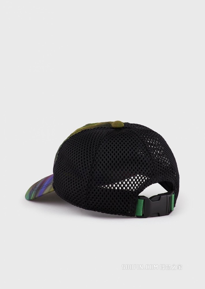 环保系列徽标撞色棒球帽 | Emporio Armani