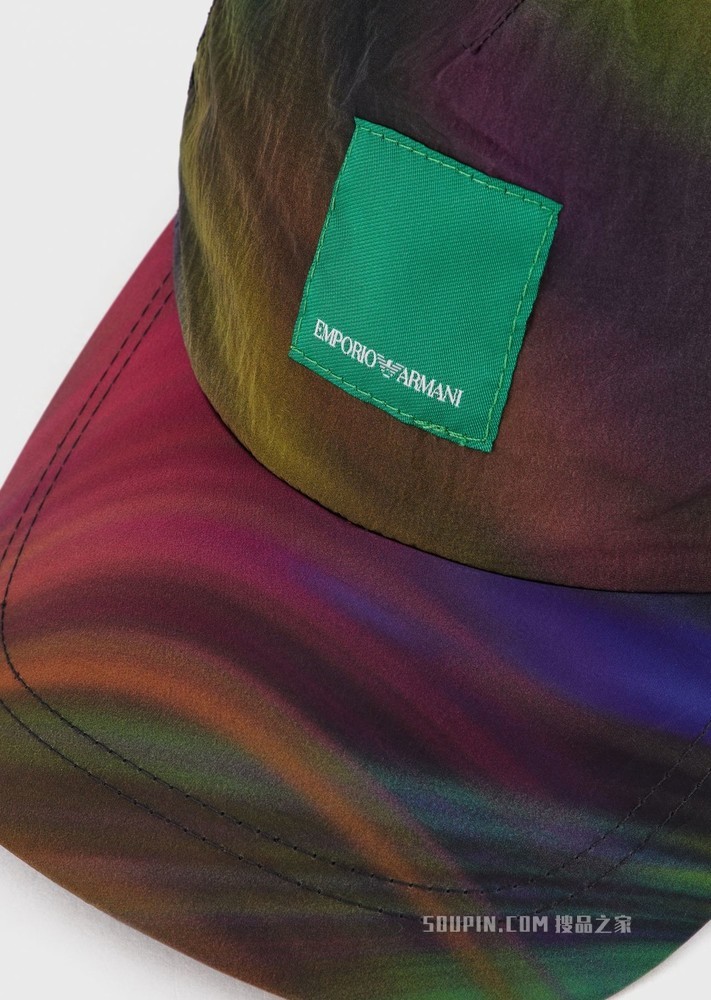 环保系列徽标撞色棒球帽 | Emporio Armani
