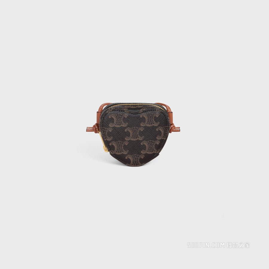 标志印花MICRO心形斜挎包 23879