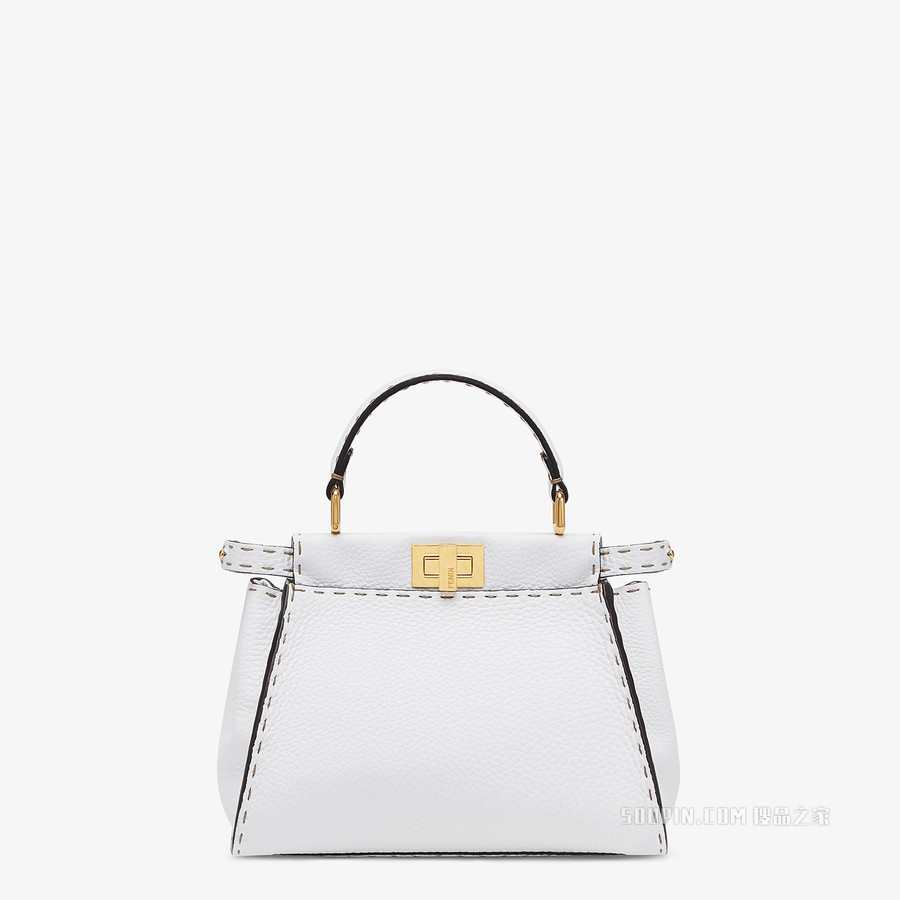 PEEKABOO 迷你手袋 白色Selleria手袋