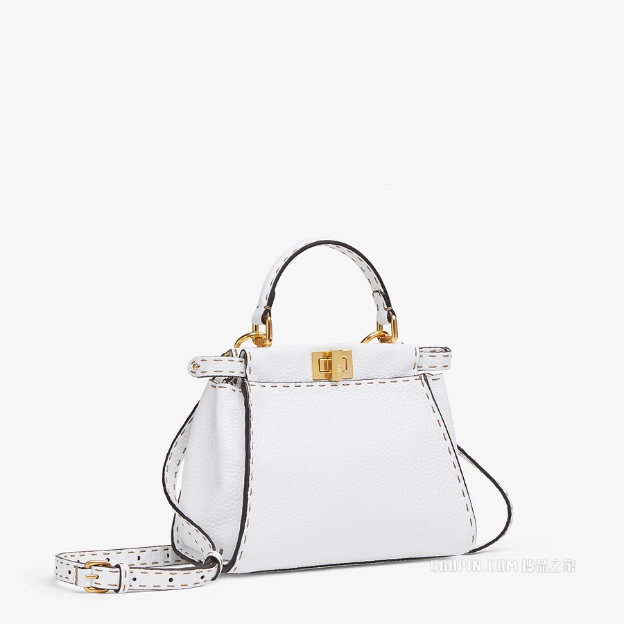 PEEKABOO 迷你手袋 白色Selleria手袋