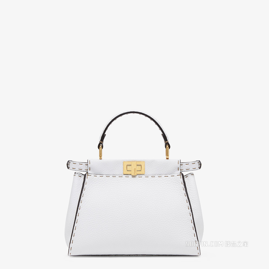 PEEKABOO 迷你手袋 白色Selleria手袋