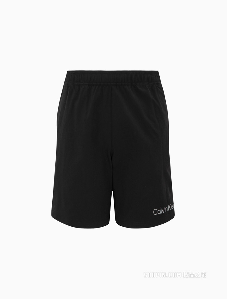 Calvin Klein 男士松紧抽绳腰拼接反光LOGO休闲短裤4MS2S805