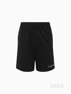 Calvin Klein 男士松紧抽绳腰拼接反光LOGO休闲短裤4MS2S805