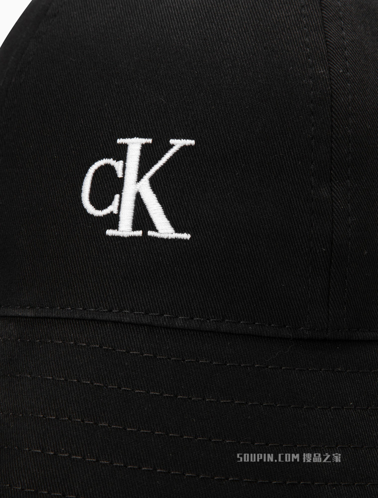 Calvin Klein 男士圆顶纯棉撞色LOGO刺绣渔夫帽HX0260