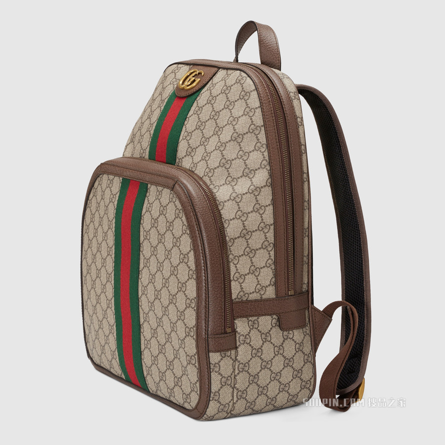 Ophidia系列中号GG背包 GG Supreme帆布