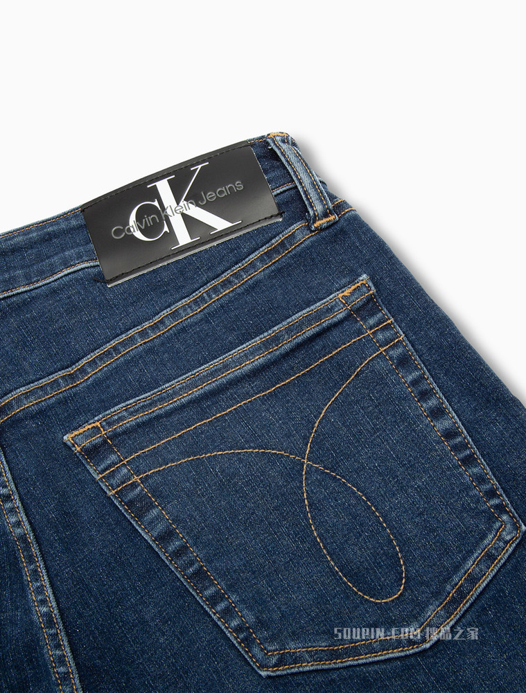 Calvin Klein 男士复古高弹力水洗修身牛仔裤J320640