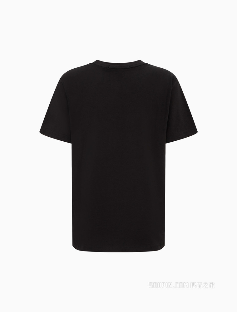 Calvin Klein 女士休闲圆领简约LOGO短袖T恤J219146