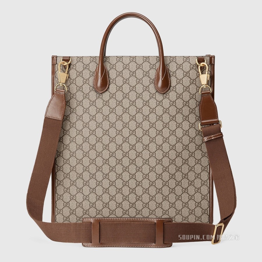 互扣式双G中号托特包 GG Supreme帆布