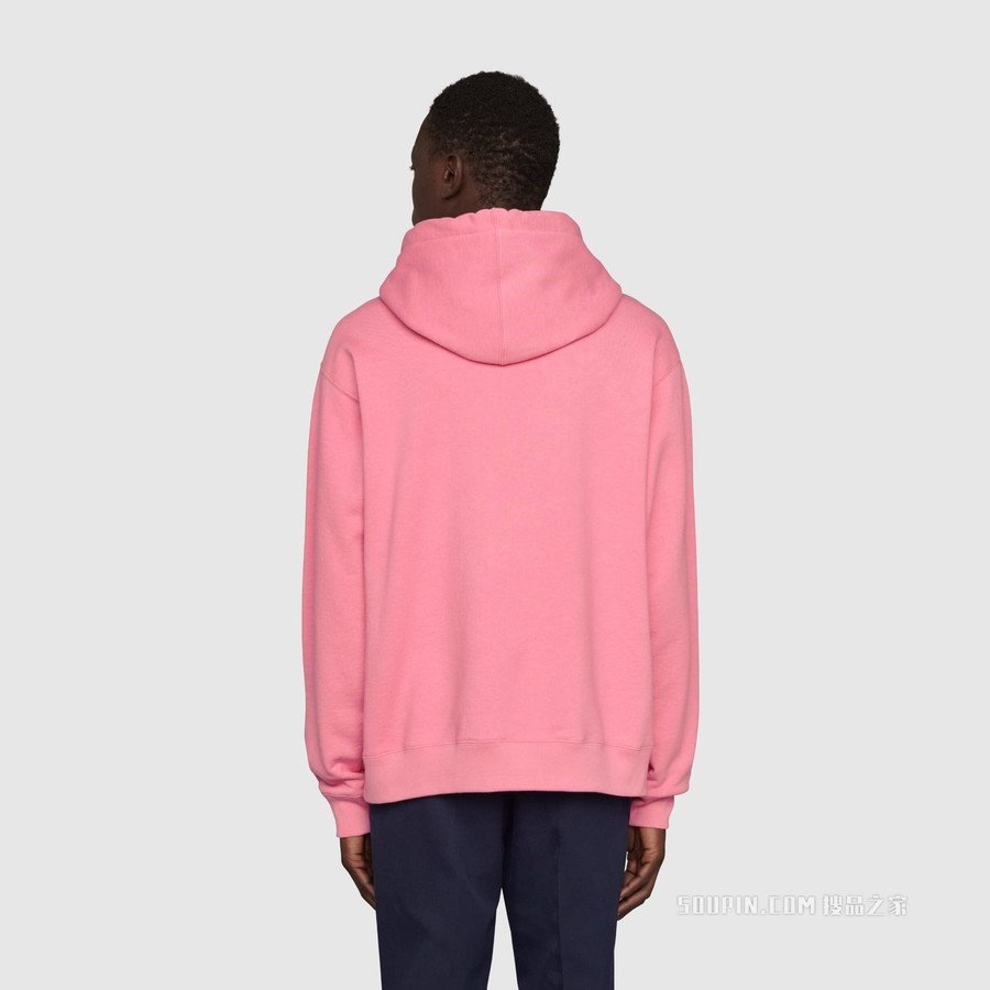 Gucci Pineapple系列棉质卫衣 浅粉色