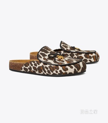 Tory Charm 穆勒鞋 Reva 豹纹