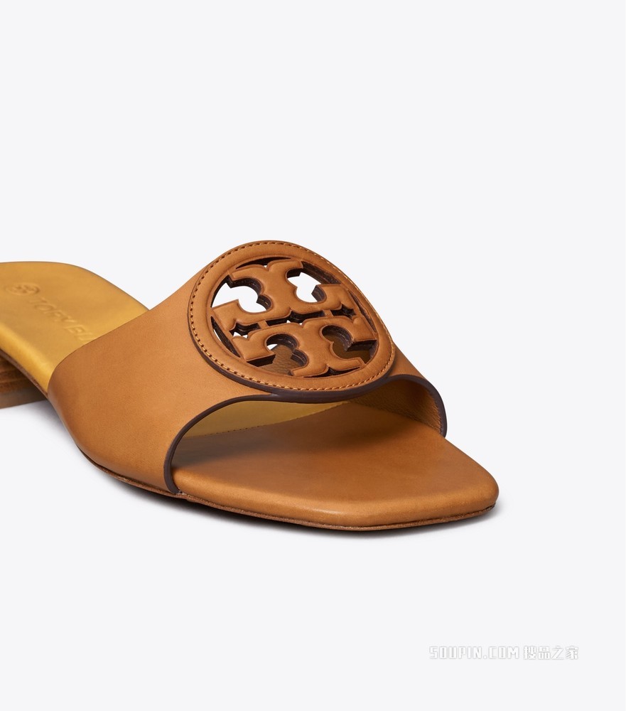 Miller 镂空拖鞋 焦糖红/蜂褐色