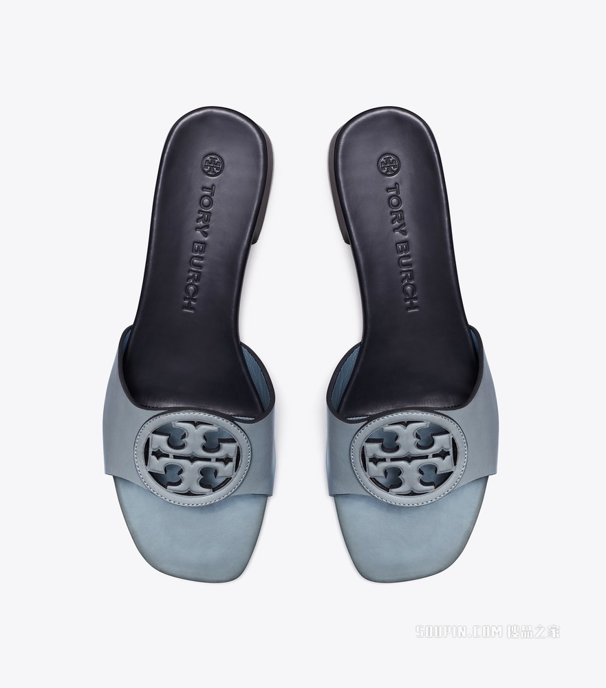 Miller 镂空拖鞋 浅蓝色/深邃海军蓝