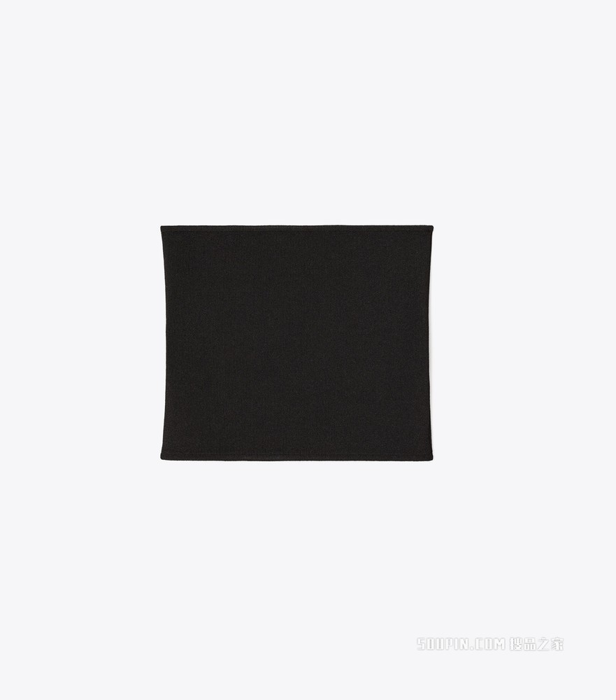罗纹抹胸上衣 黑色