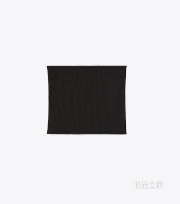 罗纹抹胸上衣 黑色