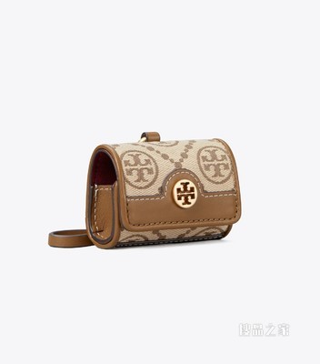 T Monogram AirPods 提花保护套 榛子棕