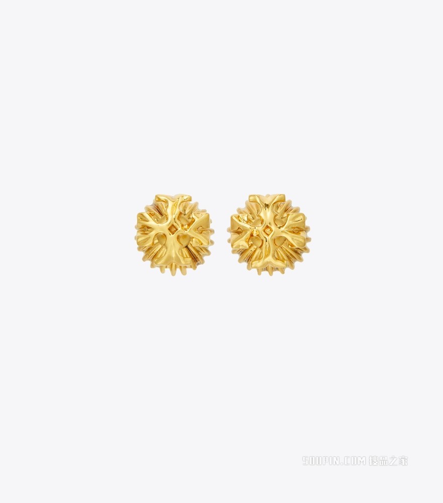 Roxanne 双面耳钉 轧制金