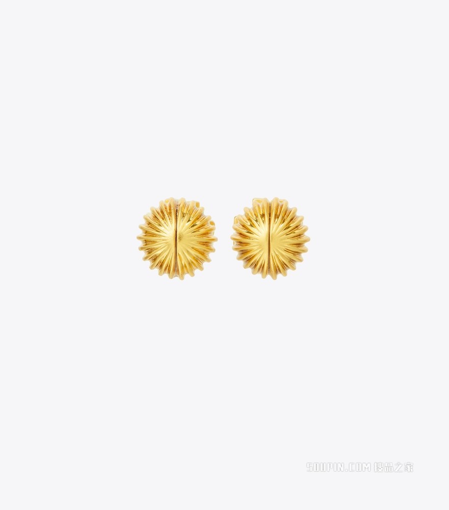 Roxanne 双面耳钉 轧制金