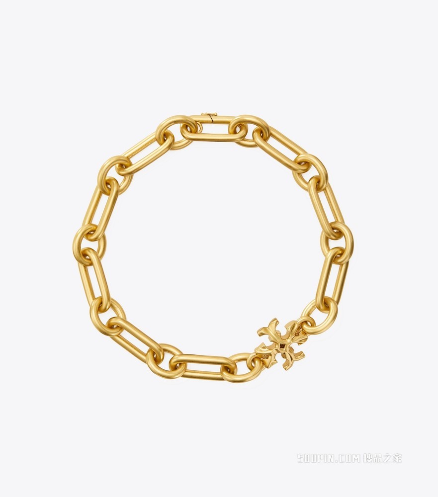 Roxanne 链条短项链 轧制 Tory 金