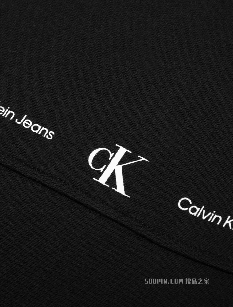 Calvin Klein 男士立领拉链撞色LOGO针织卫衣J320027