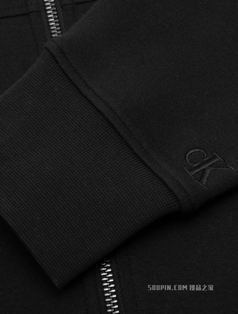 Calvin Klein 男士立领拉链撞色LOGO针织卫衣J320027