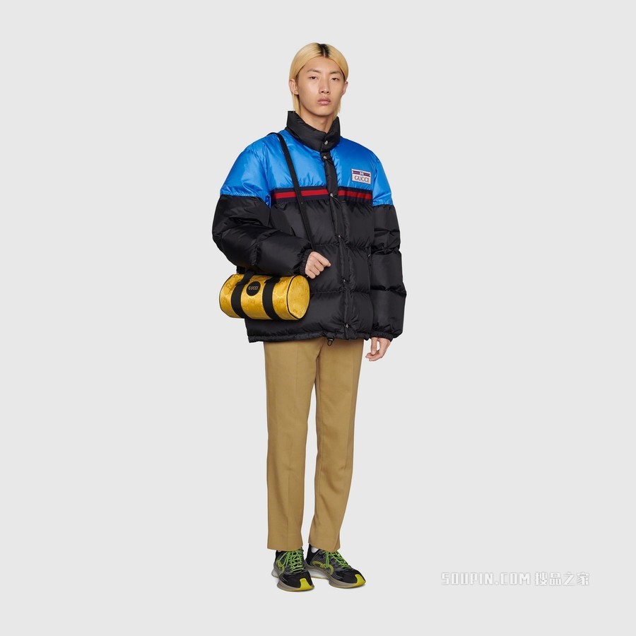 Gucci Off The Grid系列肩背包 黄色GG ECONYL®