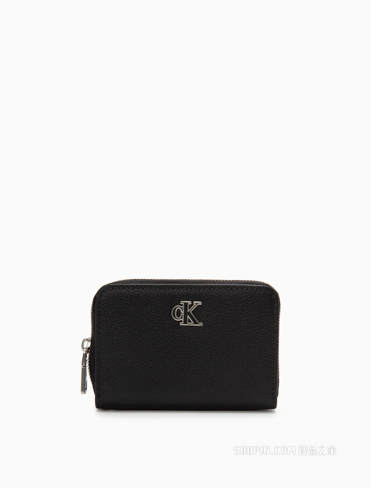 Calvin Klein 女士时尚手拿拉链金属LOGO卡包钱包DP1551