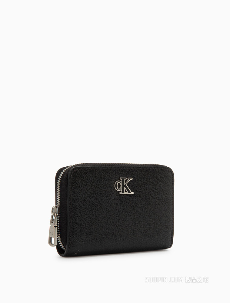 Calvin Klein 女士时尚手拿拉链金属LOGO卡包钱包DP1551