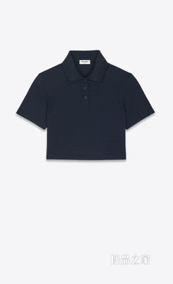 Monogram短款珠地棉polo衫